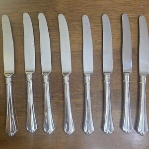 Julliard By Onieda Set 8 Dinner Knives 9.5 Inches Stainless Steel Replacements